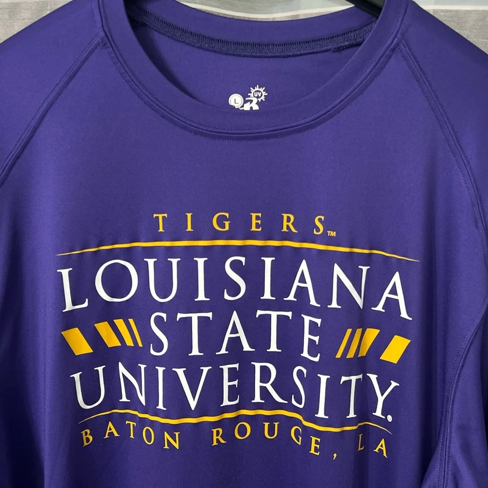 LSU Tigers Purple Long Sleeve Performance Shirt - Picture 4 of 9